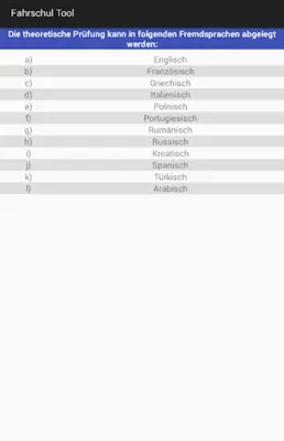 Fahrschul Tool android App screenshot 2